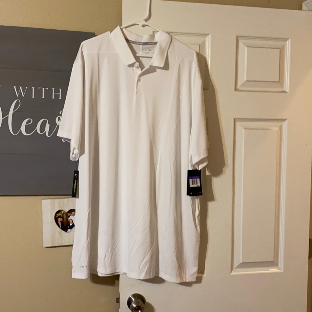 Men’s Nike 3xl white polo shirt